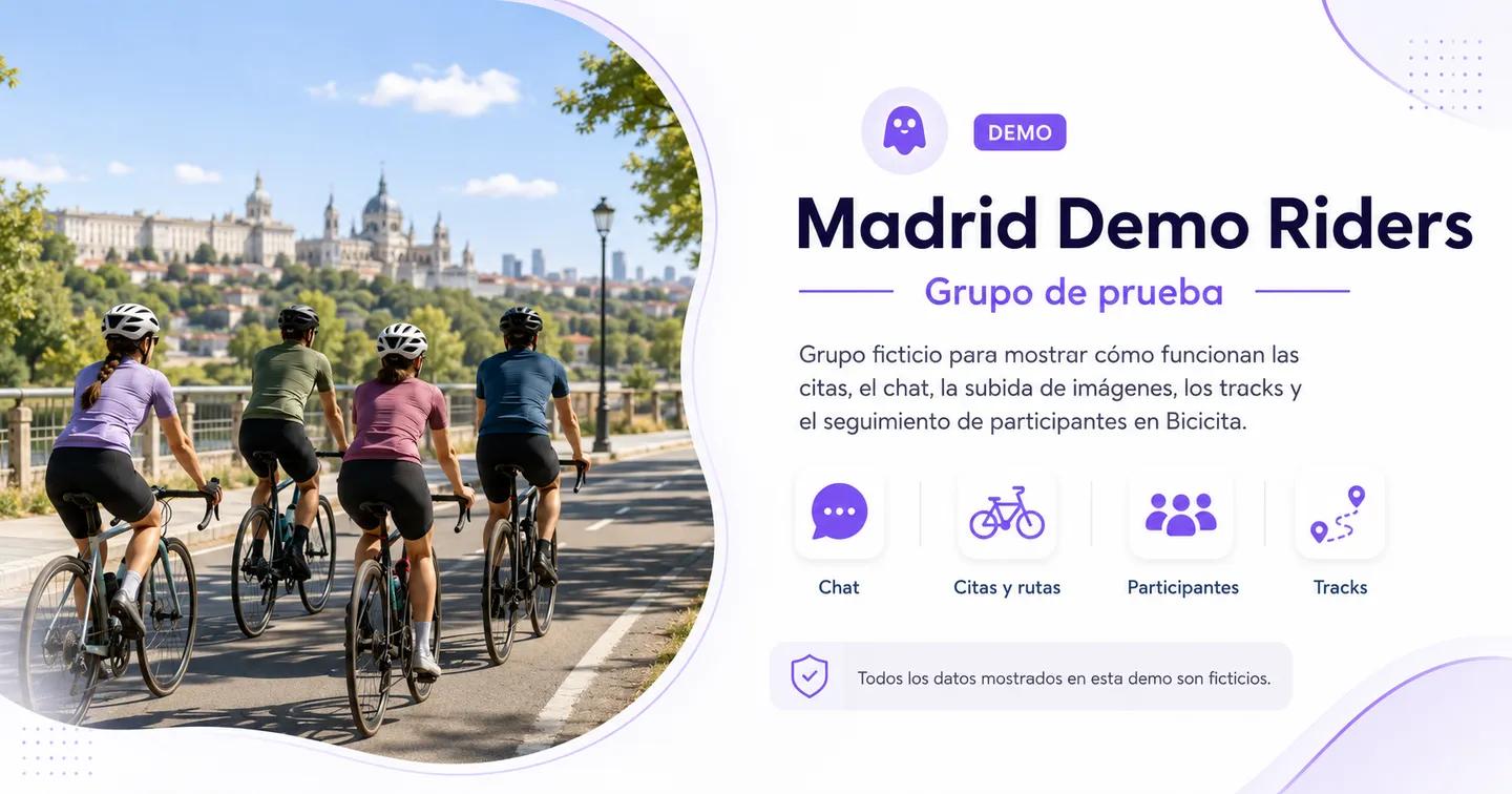 Demo Riders · Grupo de prueba