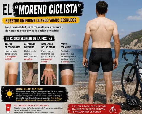 El "Moreno Ciclista": Nuestro uniforme cuando vamos desnudos