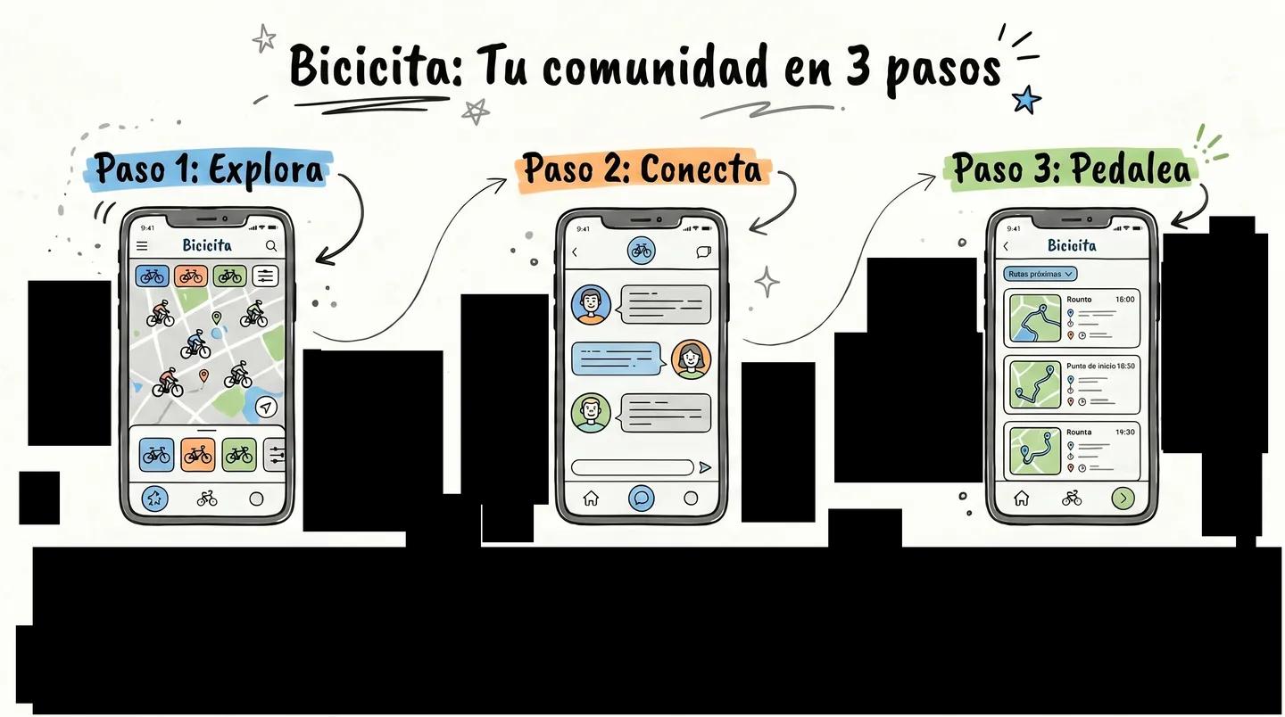 Explora. Conecta. Pedalea. : encuentra ciclistas, grupos y salidas cerca de ti