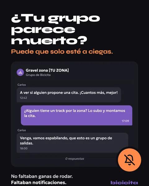 ¿Tu grupo parece muerto? Puede que solo esté a ciegas. 🔕