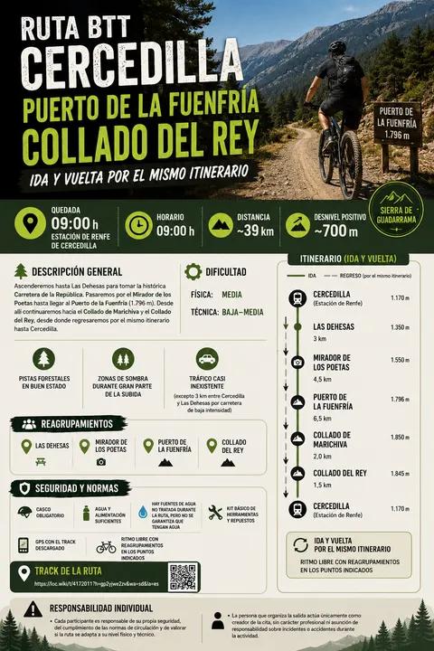 Puerto de la Fuenfría.Ruta para MTB,gravel o ebike