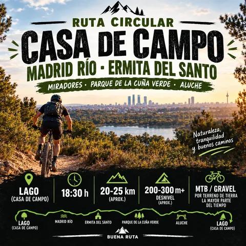Ruta circular Lago|Madrid Río|Casa de campo