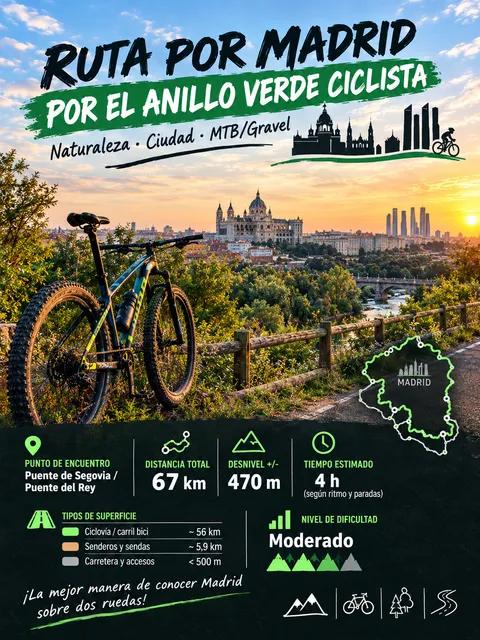 Rodeo a Madrid por el Anillo Verde ciclista
