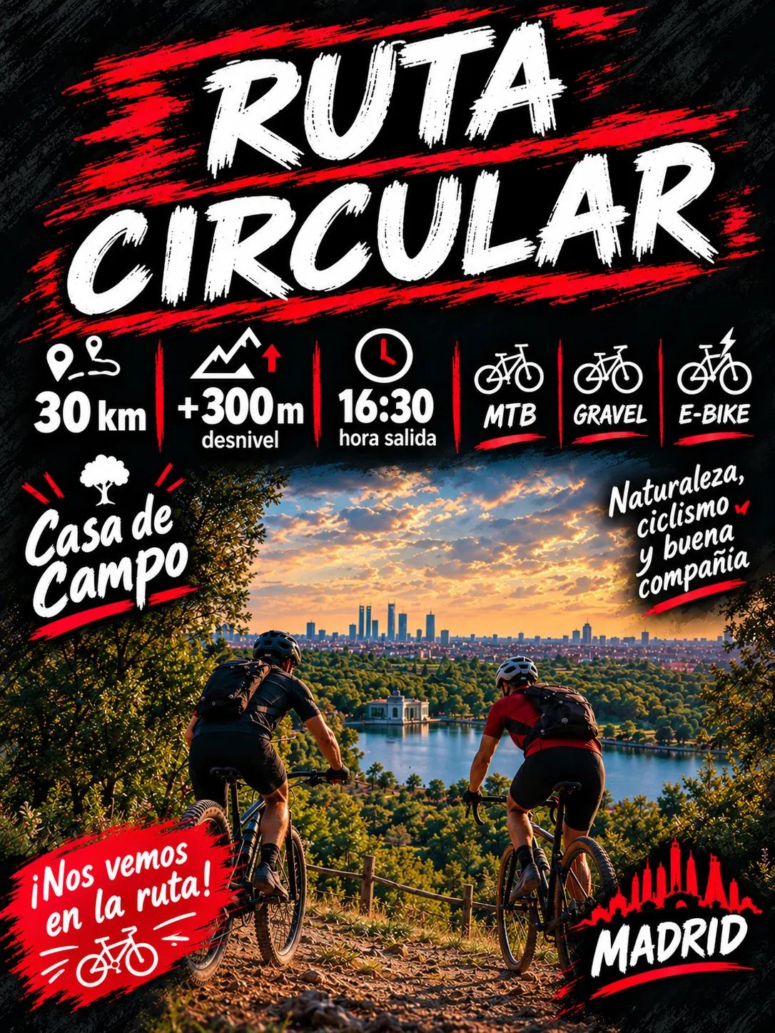 Ruta circular Lago-Carabanchel-casa de campo