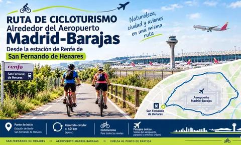 Vuelta al aeropuerto de Madrid-Barajas desde San Fernando.