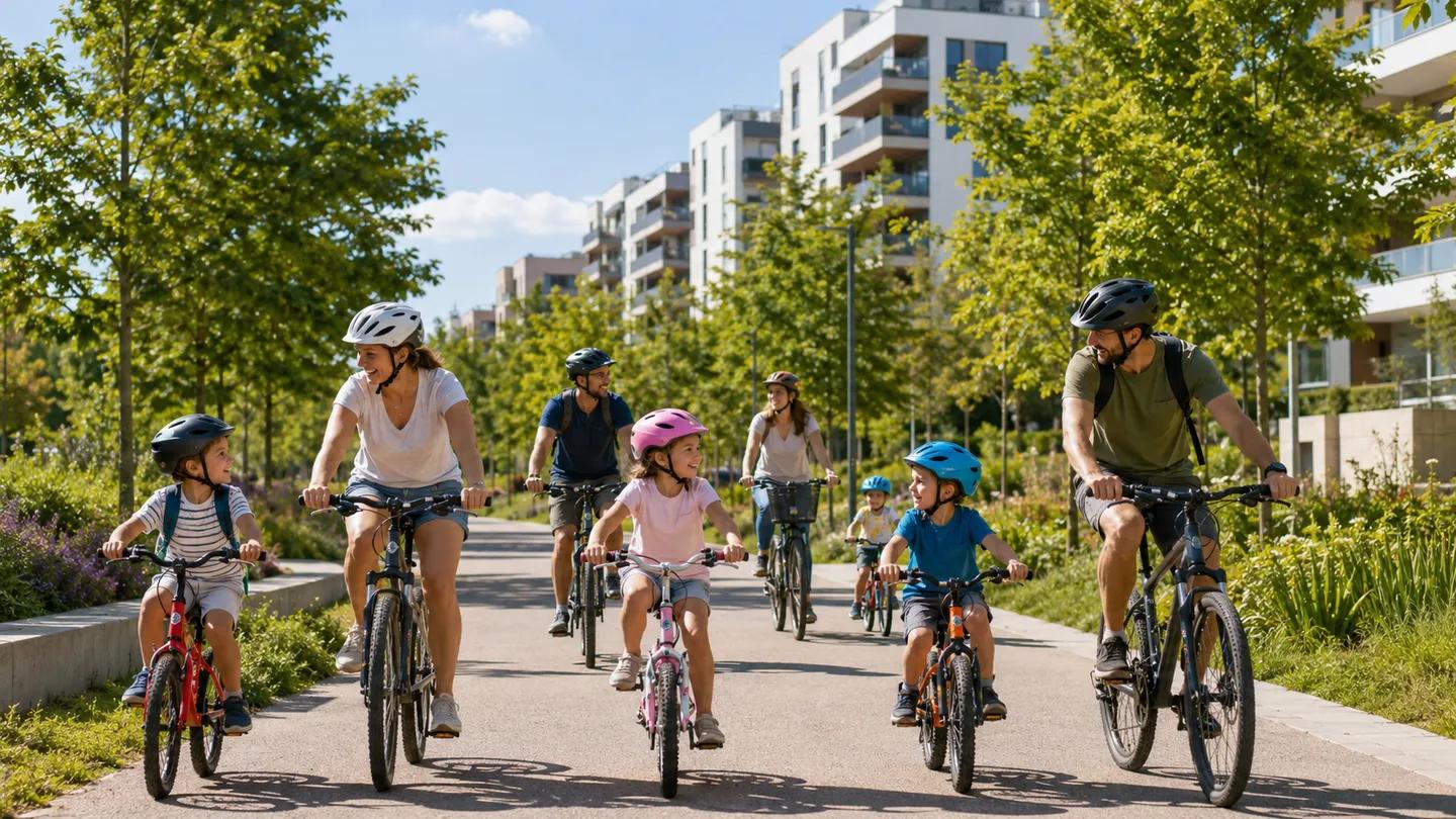 Salidas en bici con niños Madrid | Familias Neinor Homes Sanse