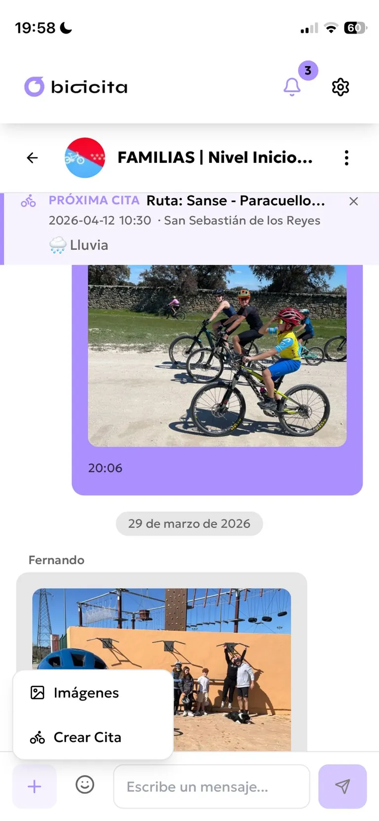Cómo funcionan los grupos y las citas en Bicicita - Image 1